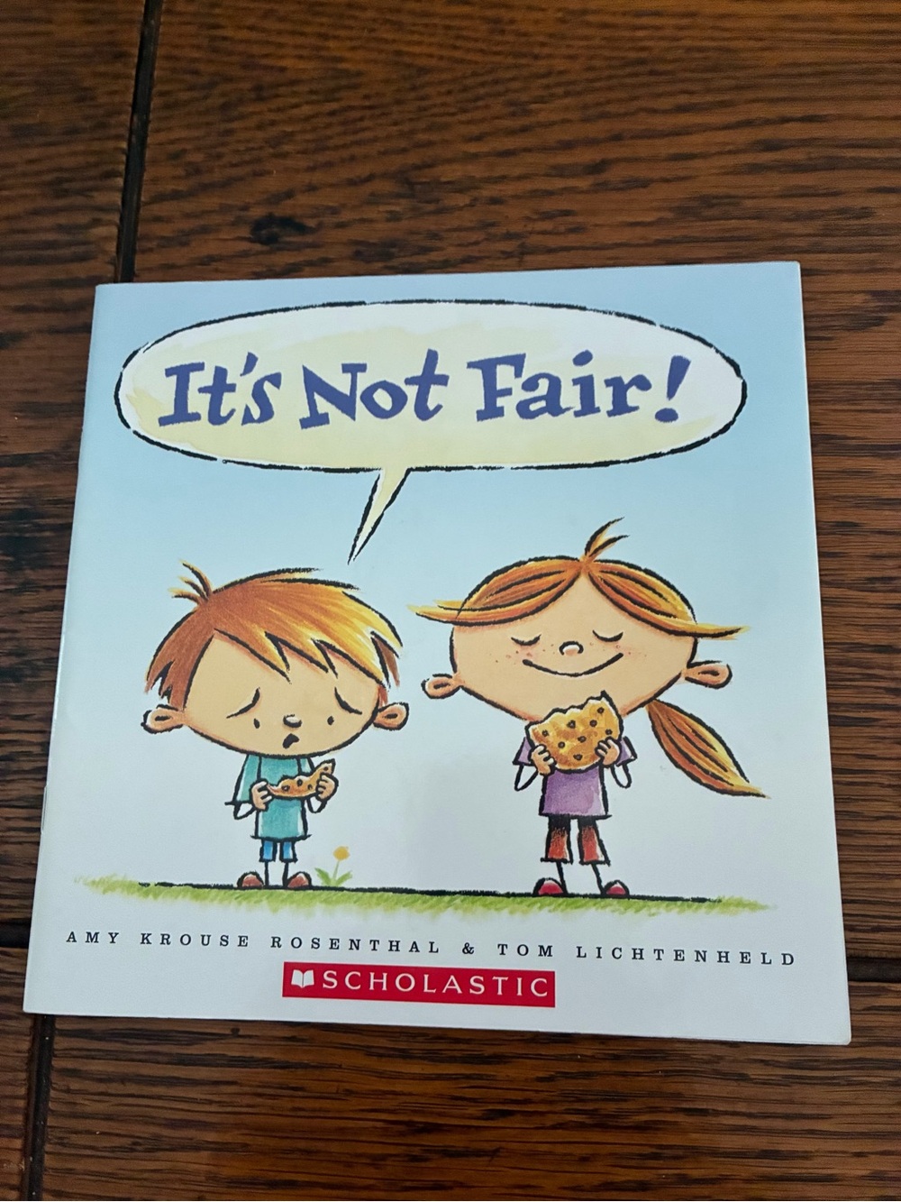 Scholastic Children's Book - Light Blue Cover with Red Logo